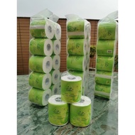 AngelaBaby~1 bundle (10Rolls) Vinka Green Tea Roll Bathroom Tissue Native Wood Pulp