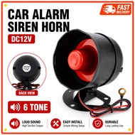 Universal Car Truck Van Lorry Alarm System Horn Backup Siren 6Tone Hon Kereta 12V