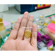 Borobudur brass coin ring