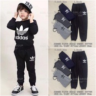 READY STOCK Seluar Sukan Jogger Panjang Lelaki Perempuan Kanak Kanak Dewasa Seluar Trek Track Pants 