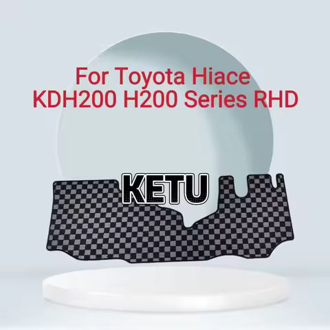 For Toyota Hiace KDH200 H200 Series RHD Custom Fit Checkerboard Car Floor Mats All-Weather Protectio