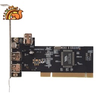 3 Port IEEE 1394 Firewire Card PCI Firewire Adapter IEEE 1394 PCI Controller Card for Desktop PC