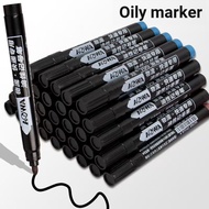 Aowa 700 Marker Pen Black Marker Big Tip Pen Non-Fading Big Tip Pen Thick Pen Oily Thick Rod Constru