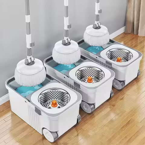 Hot Selling Mop Bucket Set Lazy Mop Twist Bucket Household Cleaning 360 Rotating Mop and Bucket