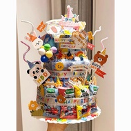 Xiaohongshu Same Style Birthday Snacks Cake diy Material Plug-In String Candy Children Foam Insert C