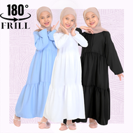 Muslimah Jubah Frill Kids Collection for Raya: Festive Fashion for Little Ones