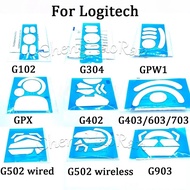 1Set White Mouse Feet Sticker For Logitech G302 G303 G304 G305 G402 G405 GPRO G502 G502X G903 GPW Mo