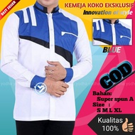 BAJU KOKO LENGAN PANJANG PRIA DEWASA COKSU TERBARU POLOS TOYOBO KEMEJA KOKO LAKI LAKI SANTRI PONDOK