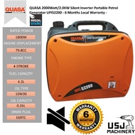 QUASA 2000Watt/2.0KW Silent Inverter Portable Petrol Generator UPIS2200 - 6 Months Local Warranty -