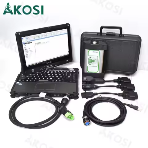 Getac V100 laptop+Heavy truck FOR vocom vocom1 88890300 interface truck UD For Mack Vocom 1 diagnost