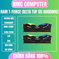 Genuine TeamGroup T-Force Delta TUF 32GB (16GBx2) DDR5 Bus 6000MHz Ram (FF5D532G6000HC38ADC01)
