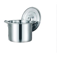 Mk.wares NSP25cm/30cm&35cm Stainless Steel Low Stockpot/Periuk Stainless Steel/Steel Sauce Pot 25cm,