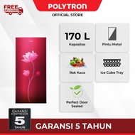 POLYTRON Kulkas 1 Pintu 170 Liter Beauty Metal Door PRB 179R