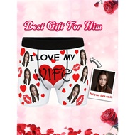 Custom Underwear, Custom Face, Custom Valentine'S Day Gift for Him, Valentine'S Day Wedding Annivers