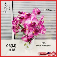 LWDECOR Bunga Hiasan Bunga Orkid Hiasan Rumah 3T bunga hiasan dalam rumah Home decor Bunga orkid hia