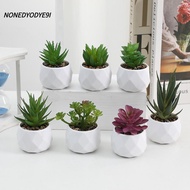 NONEDYODYE9I Succulents Bonsai, Evergreen Plastic Artificial Succulent, Simulation Fake Plants Cactu