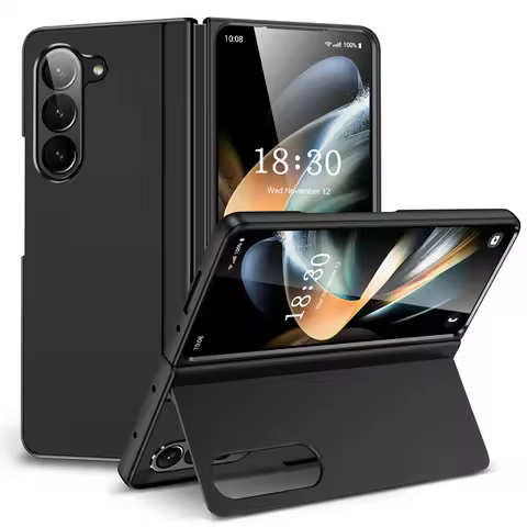 For Samsung Galaxy Z Fold 3 4 5 6 7 Ultra Thin Frosted Folding Stand Phone Case For Galaxy Z Fold7 6