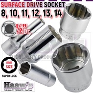 8mm 10mm 12mm 13mm 14mm SURFACE DRIVE SUPER LOCK LONG DEEP BOX SOCKET 8 10 12 13 14 IMPACT FLEXIBLE 