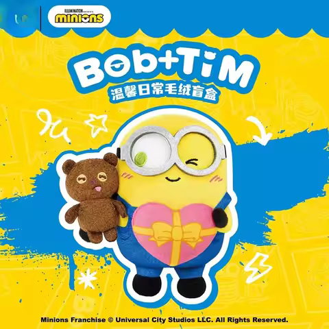 Genuine Despicable Me Minion Blind Box Dolls Bob and Tim Bear's Warm Everyday Collection Cute Cartoo