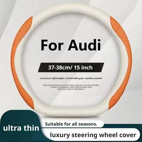 Simple Style Steering Wheel Cover For Audi A3 8Y A4 B9 A6 C8 Q3 F3 Q5 FY Q7 4M A5 F5 Q8 4MN Ultra Th