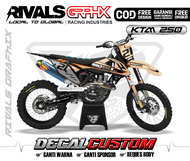 DECAL KTM 2017 85/ 125/250/300/450 EXC SIXDAYS CUSTOM DESIGN 4