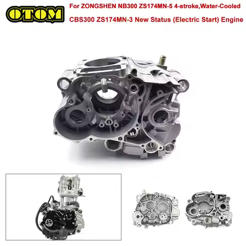 For ZONGSHEN Motorcycle Left Right Crankcase Side Crank Case Middle Box ZS174MN-3 CBS300 ZS174MN-5 N