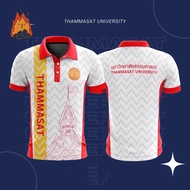 เสื้อคอปกมหาวิทยาลัยธรรมศาสตร์เสื้อโปโลสบายระบายอากาศ