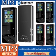 【Exclusive Limited Edition】 New 1.8 Inch Metal Touch Mp3 Mp4 Music Player Bluetooth-Compatible 5.0 Fm Video Play 8/32/64gb E-Book Hifi Player Walkman