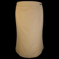 英國時尚精品DAKS咖啡色羊毛長裙 40號 偏厚 日本製