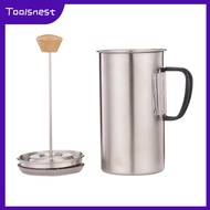 Toolsnest เครื่องชงกาแฟแบบกดฝรั่งเศส,แบบพกพาพร้อมกันฝุ่นกรองกาต้มน้ำกาแฟสำหรับเครื่องครัวแคมปิ้งบาร์บ้านห้องครัวกลางแจ้ง