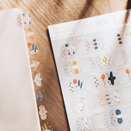 Right Hand Superman Bird/Transparent Month Index Sticker