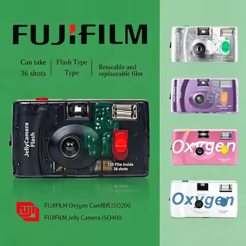 135 Film Camera Take 36 Photos Flashing Disposable Camera Birthday Christmas Gifts Fujifilm Jelly Fi