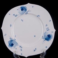 德國 Meissen 麥森手繪青藍花大餐盤一級典藏品