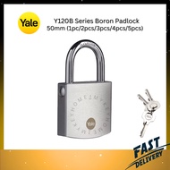 Yale Padlock Y120B/50 Boron Padlock Series Chrome Finish
