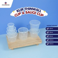 [25 PCS] KLIR Pudding Cup with Separate Lid 100ml 150ml Pudding Cup + Lid
