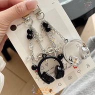GILDAI Music Headphone Bag Charms, Bag Decoration Hanging Headphone Charms, Fashion Y2K Keychain