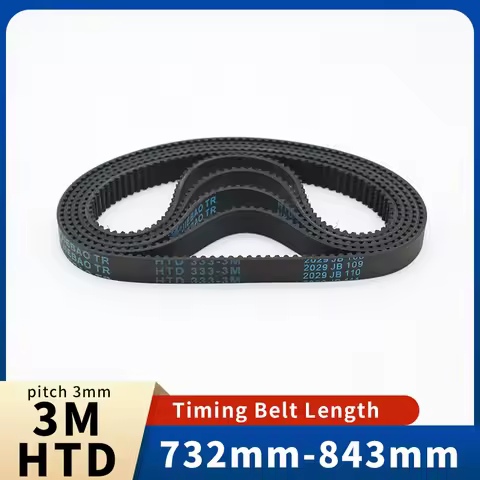 HTD3M Tming Belt Length 732mm 735 738 750 753 765 768 774 792 795 798 801 804 810 813 816 822 825 83