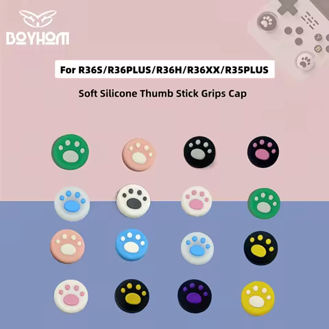 4pcs Soft Silicone Thumb Stick Grips Cap For R36S /R36XX/R36PLUS/R36H.Retro Handheld Console Cover P
