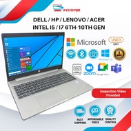 Dell Lenovo HP Acer Laptop ( Intel I7 I5 I3 - 10th 8th 7th 6th Gen ) - High Spec Premium Budget Laptop Notebook Murah