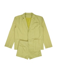 เบจ/เทา/เขียว/ชมพู SLYQ MILAN OVERSIZED BLAZER & SHORTS SET เซ็ตเสื้อเบลเซอร์กับกางเกงขาสั้น