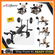 Gym Complete Set Chest Prest Flat Barbell Bench Weight Lifting Bench Korea F13 Gym Bicep Squat Rack 