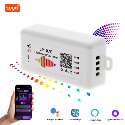 Ws2812B Led Rgbic Strip Light Controller Dc5V-24V wifi Sp511E Music Ws2811 Sk6812 Sp107E Addressable