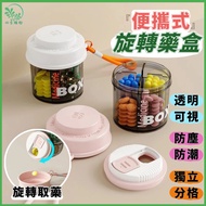 ⚡️Rotating Take Medicine🔥Portable Pill Box🔥Rotating Lid Pill Box Pill Box Pill Box Pill Box Pill Box