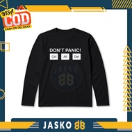T-shirt DONT PANIC CTRL ALT DEL Long Sleeve Distro T-shirt