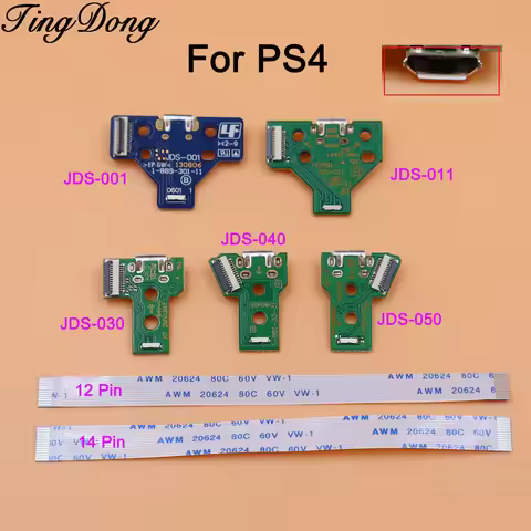 2/5/10PCS Replacement JDS-001 JDS-011 JDS-030 JDS-040 JDS-055 Micro USB Charging Port Socket Board F