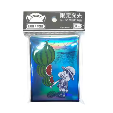 60PCS Standard Size 67x92mm OPCG Luffy Holographic Card Sleeves Trading Card Protectors For OPCG/PKM