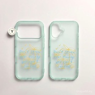 Phone Phone Case Suitable for iPhone XS XR XSMAX 11 12 13 14 15 16 17 Pro Plus ins Style Mint Green 
