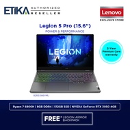 Lenovo Legion 5 82RE006YMJ Gaming Laptop | AMD Ryzen 7 6800H, 8GB D5, 512GB, RTX3050, 15.6" FHD 165Hz, W11 | 15ARH7