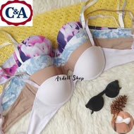 Cc WOMEN'S BRA HALFCUP WIRE C&A PLAIN SAMPLE ABSTRACT 36A 36B HPA