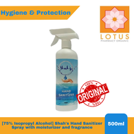 [75% Isopropyl Alcohol] Shah's Hand Sanitizer Spray with moisturizer and fragrance 500ml